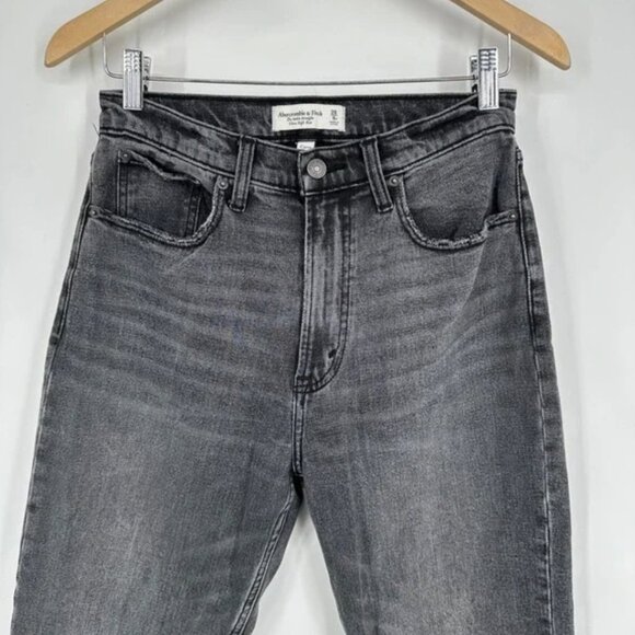 Abercrombie & Fitch Ankle Straight Jeans Ultra High Rise Curve Love Short - 28P - Picture 3 of 8